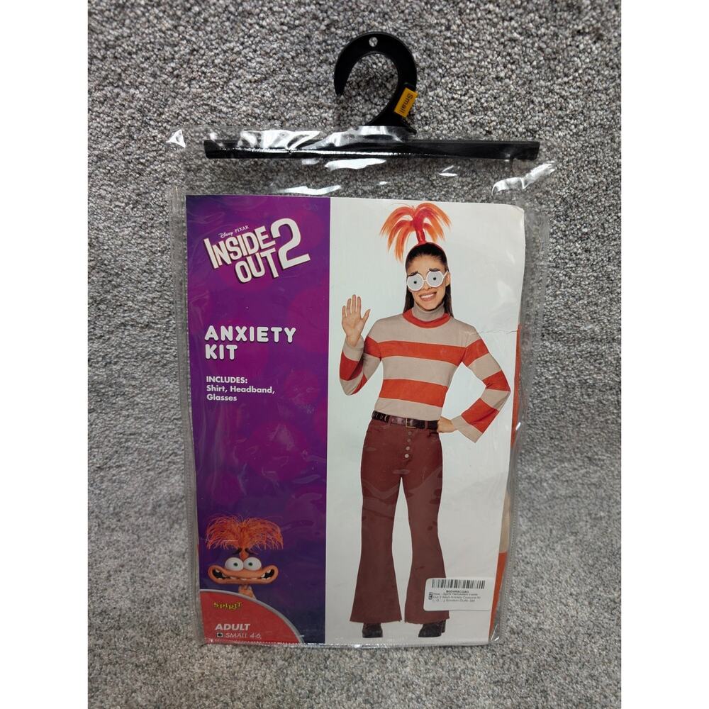 Spirit Halloween Disney Inside Out 2 Anxiety Costume Kit Adult Small (4-6)